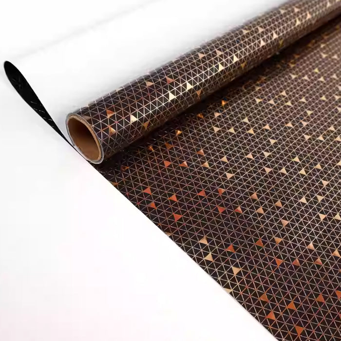 Gift Wrapping Paper Roll - 3M Gold Foil Mini Triangles