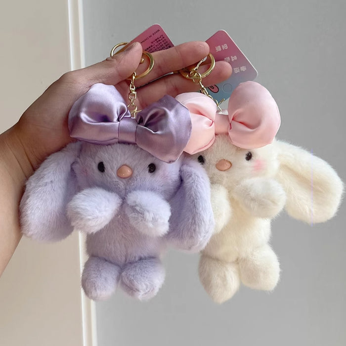 Plush Bag Charm - White Bunny