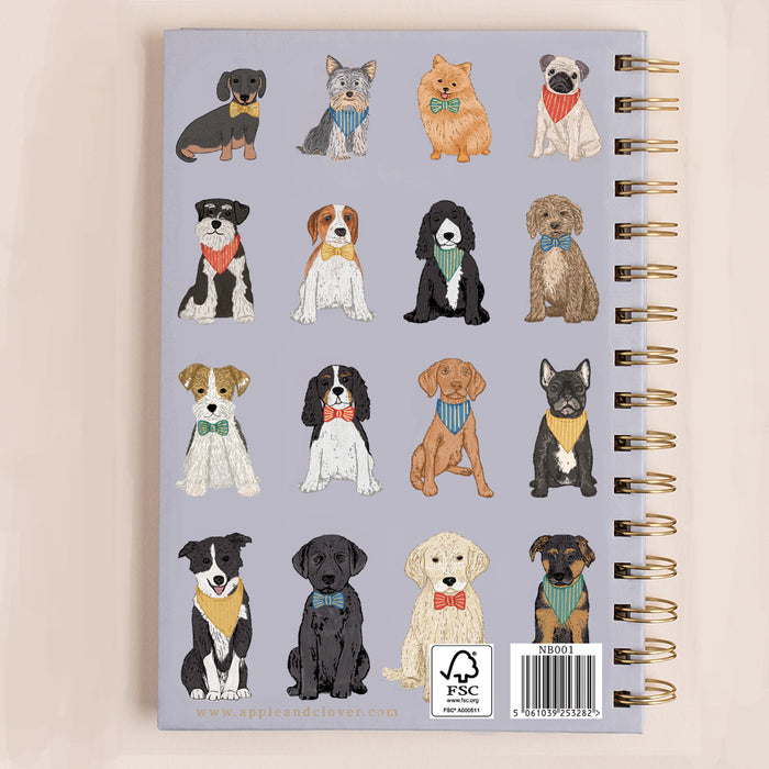 Notebook Dog with Bow Ties