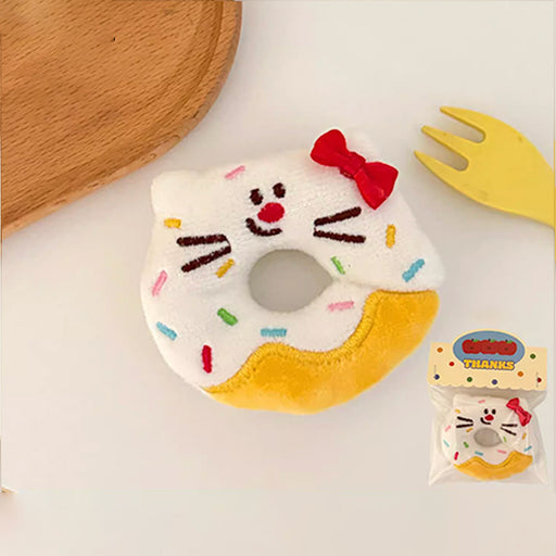 Plush Bag Charm - Cat Donut