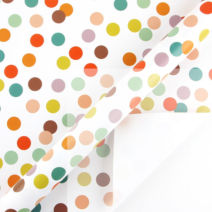 Gift Wrapping Paper Roll - 3M Colourful Polka Dots