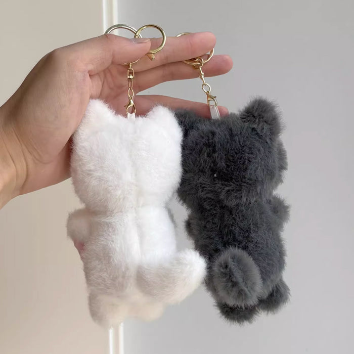 Plush Bag Charm - White Cat