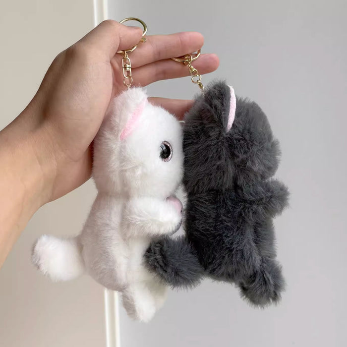 Plush Bag Charm - White Cat