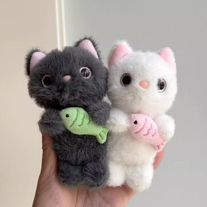 Plush Bag Charm - White Cat