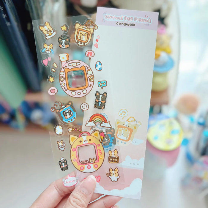 Sticker Sheet - Corgi-Gotchi