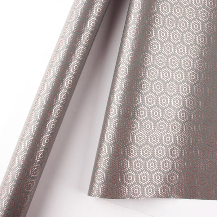 Gift Wrapping Paper Roll - 3M Gold Hexagons