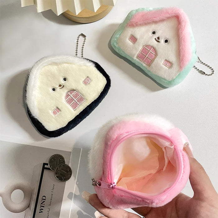 Coin Purse - Pink and Yellow House