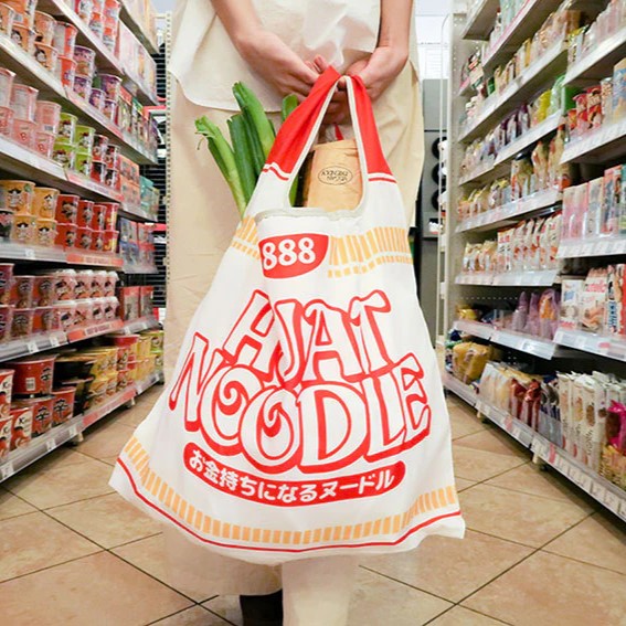 Huat Noodle Foldable Grocery Bag