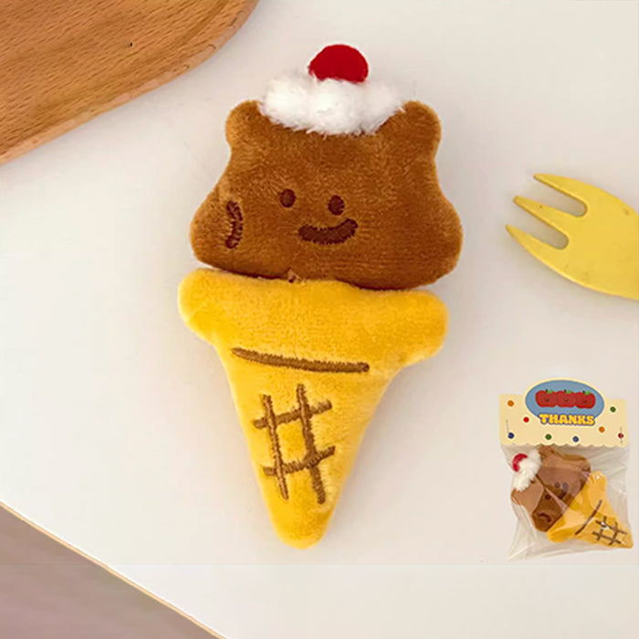 Plush Bag Charm - Ice Cream Bear