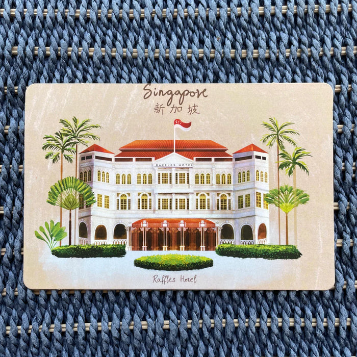 Raffles Hotel Postcard