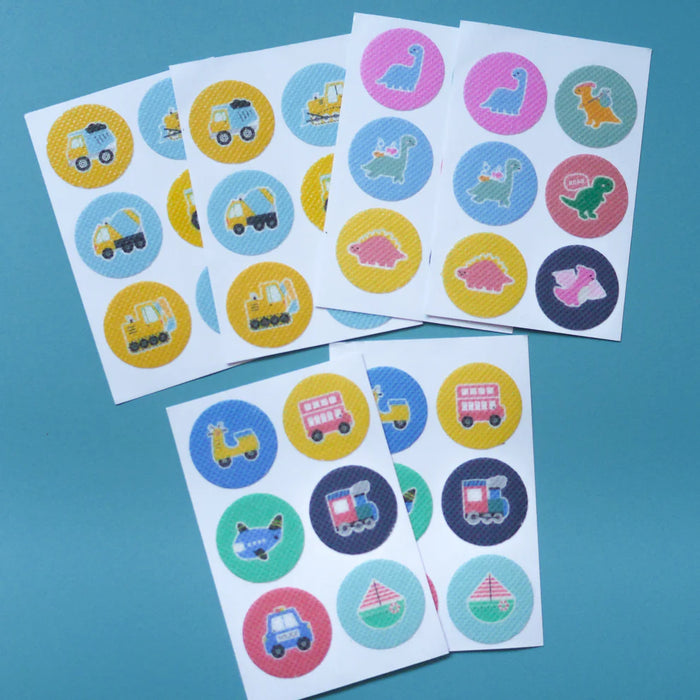 Insect Repellent Patches - Boys (Blue: Dino, Transport, Construction)