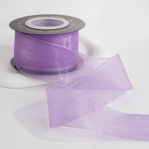 Gift Wrapping Organza Ribbon Thick - Purple