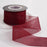 Gift Wrapping Organza Ribbon Thick - Wine Red
