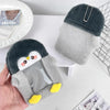 ID Card Holder - Gray Penguin