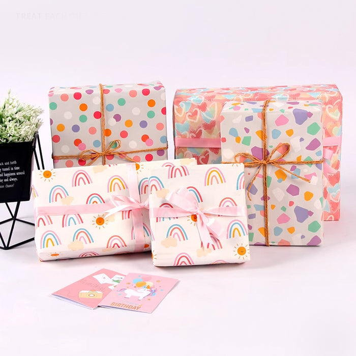 Gift Wrapping Paper Roll - 3M Pastel Pink Dots