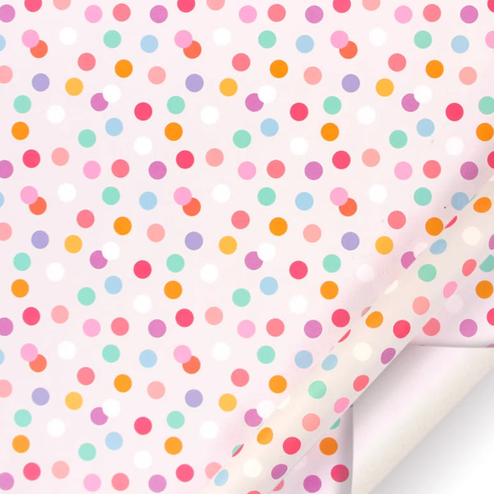 Gift Wrapping Paper Roll - 3M Pastel Pink Dots