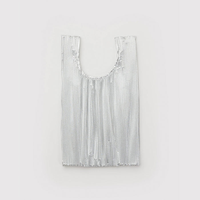 Baggu Pleated Baggu - Chrome Metallic