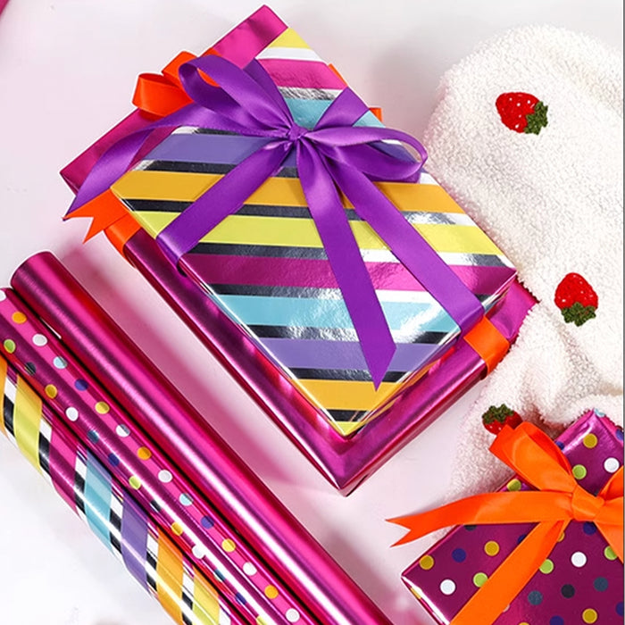 Gift Wrapping Paper Roll - 3M Solid Hot Pink