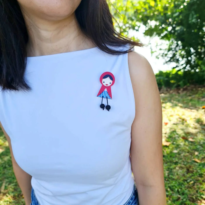 Little Red Riding Hood Brooch