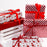 Gift Wrapping Paper Roll - 3M Red White Candy Stripes
