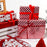 Gift Wrapping Paper Roll - 3M Red White Stars
