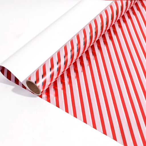 Gift Wrapping Paper Roll - 3M Red White Candy Stripes