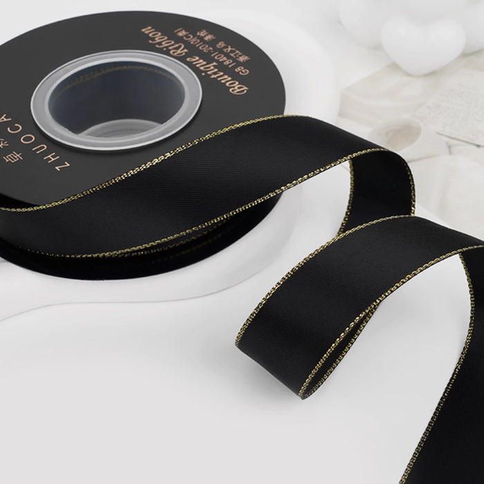 Gift Wrapping Ribbon Thick 18m - Nightsky Black