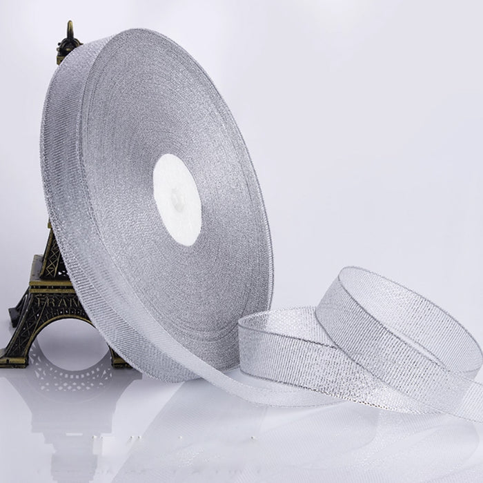 Gift Wrapping Ribbon Thick (2.5cm) - 91M Silver