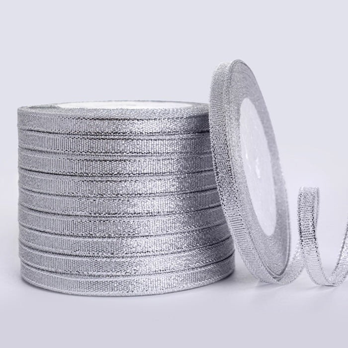 Gift Wrapping Ribbon Ultra Thin - Silver