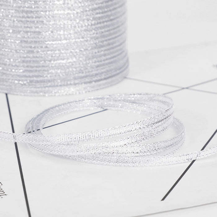 Gift Wrapping Ribbon Ultra Thin - Silver