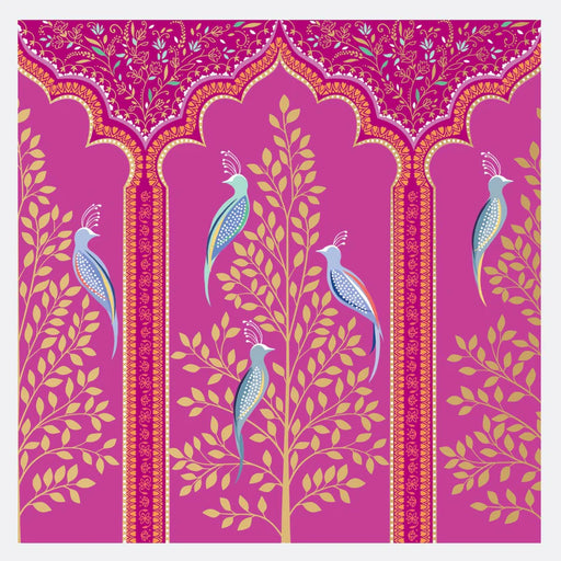 Greeting Card - AF Sara Miller Gold Tree, Birds & Arches