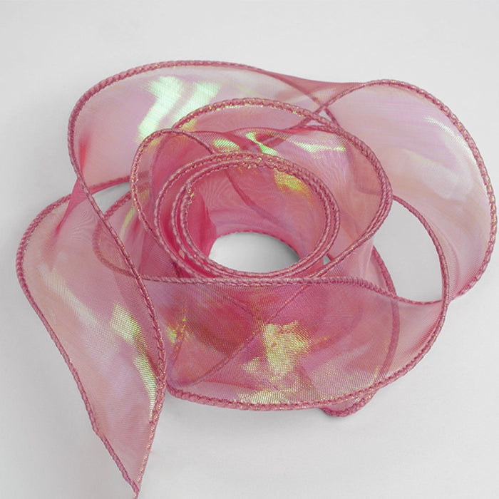 Gift Wrapping Shimmer Organza Ribbon Thick - Red