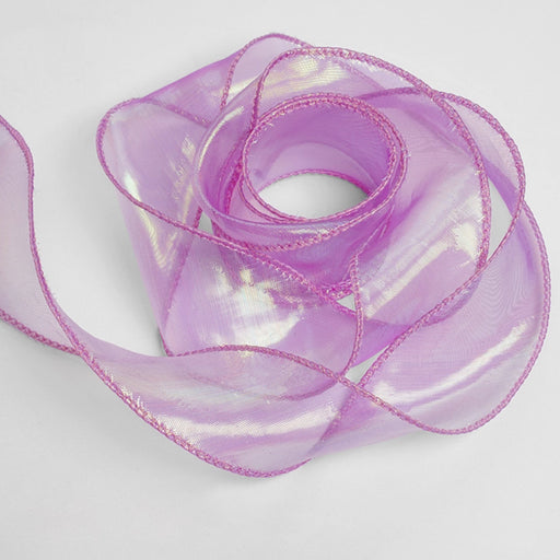 Gift Wrapping Shimmer Organza Ribbon Thick - Lavender