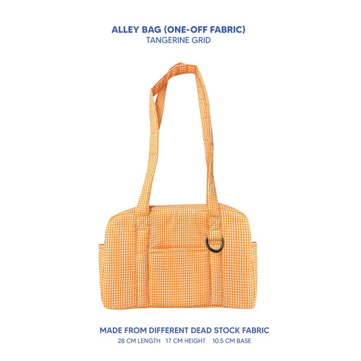 Alley Bag (Deadstock Fabric) - Tangerine Grid