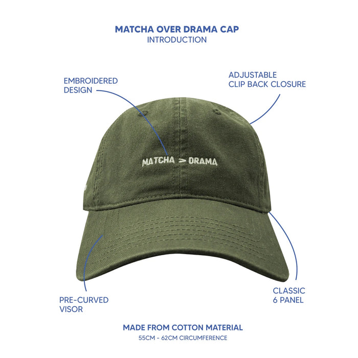 Matcha Over Drama Cap - Olive