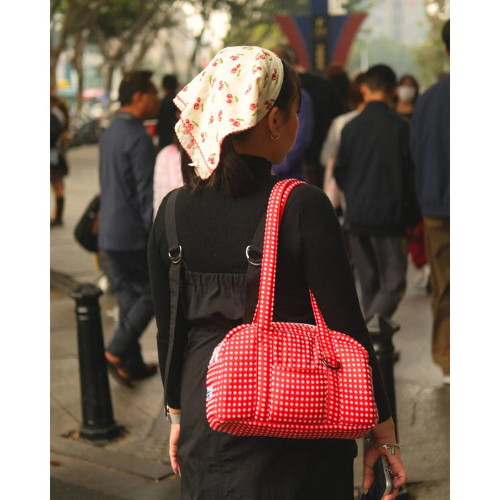 Alley Bag (Deadstock Fabric) - Tangerine Grid