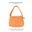Mini Hobo (Deadstock Fabric) - Tangerine Grid