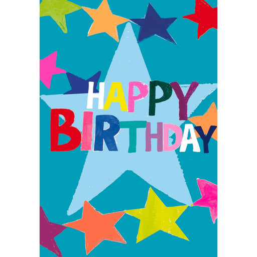 Greeting Card - Ps Sunshine Birthday Blue Stars