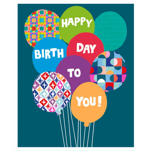 Greeting Card - Ps Hunky Dory Happy Birthday Balloon Bunch