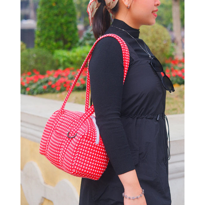 Alley Bag (Deadstock Fabric) - Tangerine Grid