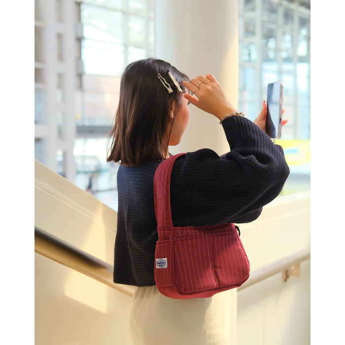 Mini Hobo (Deadstock Fabric) - Rose Stripe