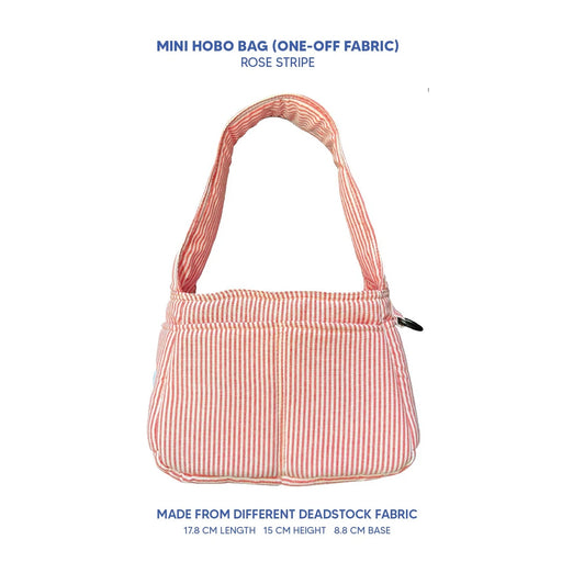 Mini Hobo (Deadstock Fabric) - Rose Stripe