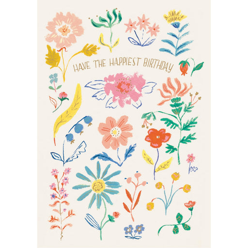 Greeting Card - Petite Flowers Birthday