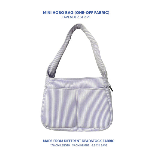 Mini Hobo (Deadstock Fabric) - Lavender Stripe