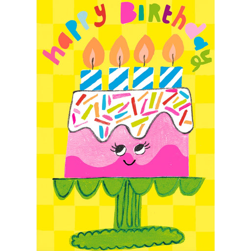 Greeting Card - Ps Sunshine Happy Birthday Cake Chunky Candles