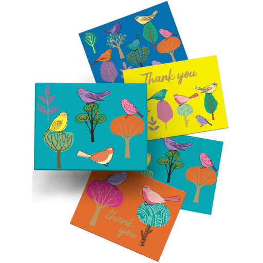 Lux Notecard Box Modern Birds