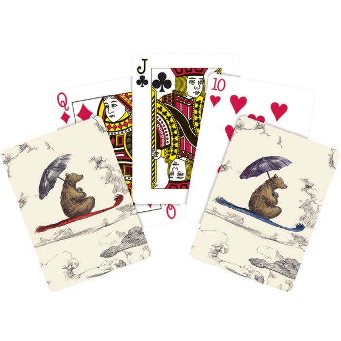 Playing Cards Flying Bear