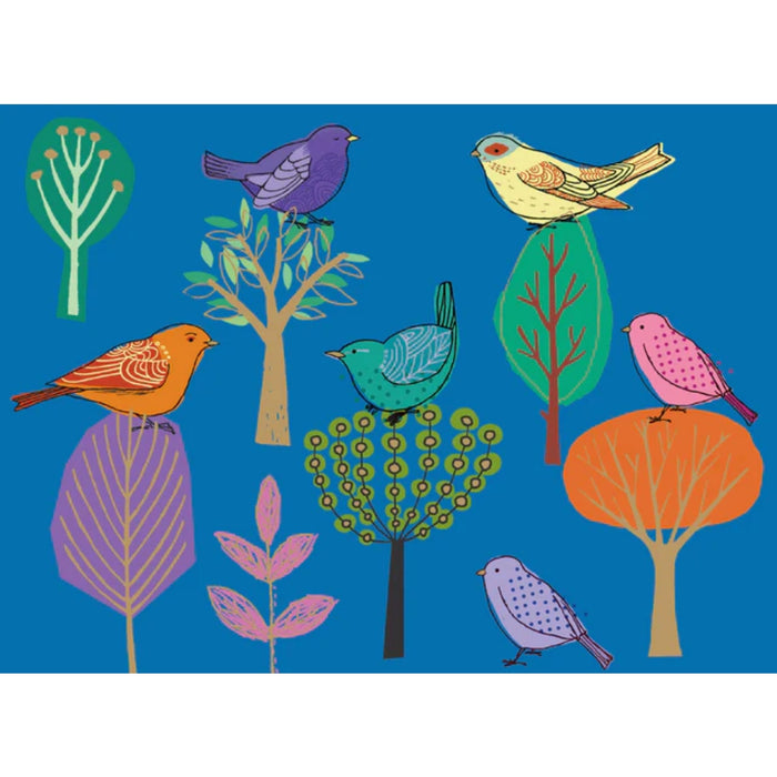 Lux Notecard Box Modern Birds