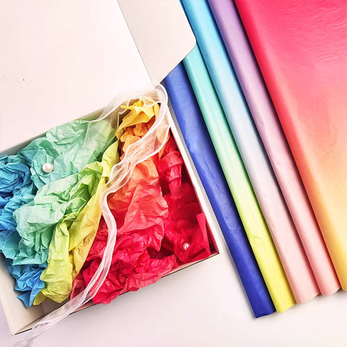 Gift Wrapping Tissue Paper (5 Sheets) - Blue Green Ombre