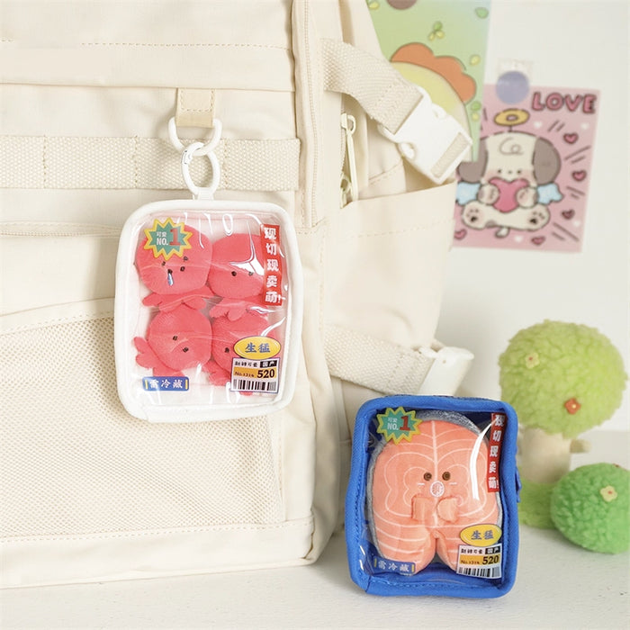 Plush Bag Charm - Tray of Sardine